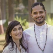 Guests Shurjo and Narayani from Ananda Mumbai